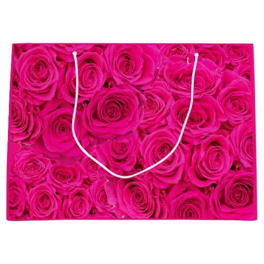 Heiße Blume Rosen Große Geschenktüte (Vorderseite)