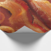 Heiße brutzelnde Streifen des Speckes Geschenkpapier (Ecke)