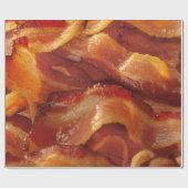 Heiße brutzelnde Streifen des Speckes Geschenkpapier (Flach)