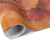 Heiße brutzelnde Streifen des Speckes Geschenkpapier (Rolleneckpunkt)