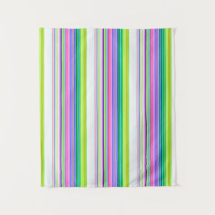 Heiße bunte Neonstreifen Wandteppich