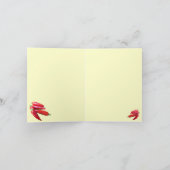 Heiße Chili-Paprikaschoten danken Ihnen Dankeskarte (Innenseite)