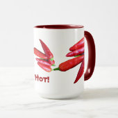 Heiße Chili-Paprikaschoten Tasse (VorderseiteRechts)