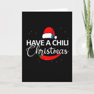 Heiße Chili-Pfeffer-Weihnachtsdesign, Unisex Karte