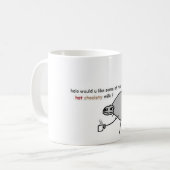 heiße choclety Milch Kaffeetasse (Vorderseite Links)