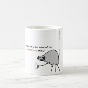 heiße choclety Milch Kaffeetasse