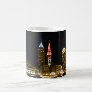 Heiße Cleveland-Skyline Kaffeetasse