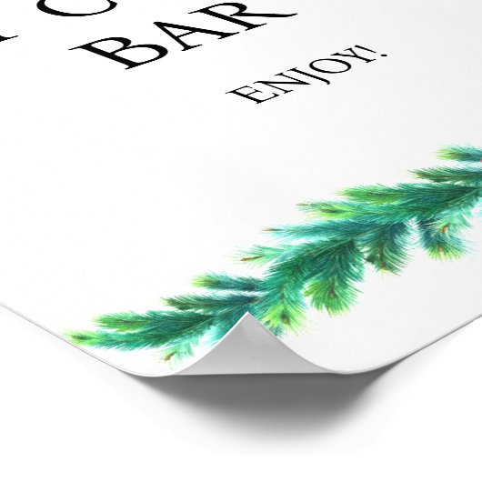 Heiße Cocoa Babydusche Poster (Ecke)