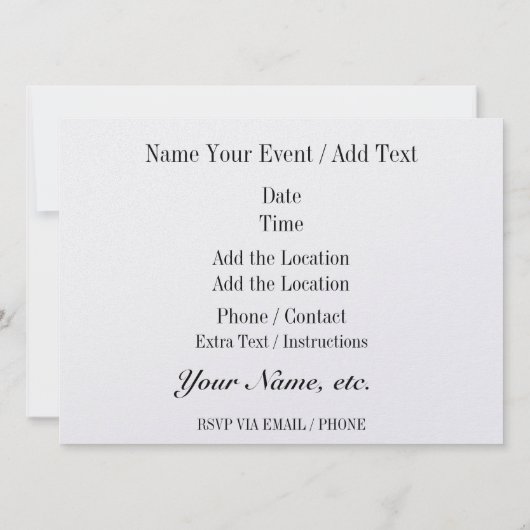 Heiße Dawg oder andere! Einladung (Rückseite)