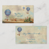 Heiße die Aire-Ballon-Visitenkarten Visitenkarte (Vorne/Hinten)