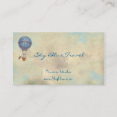 Heiße die Aire-Ballon-Visitenkarten Visitenkarte (Rückseite)