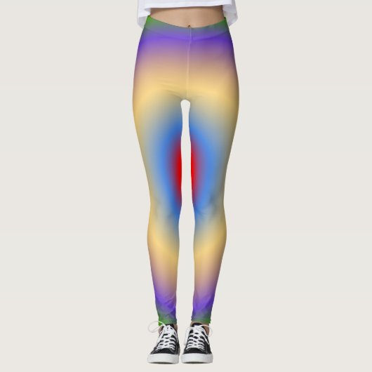 Heiße Farbe Leggings (Vorderseite)