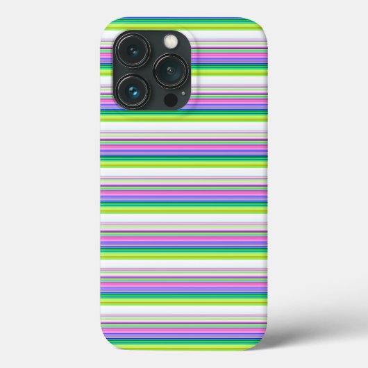 Heiße farbenfrohe Neonstreifen Case-Mate iPhone Hülle (Rückseite)