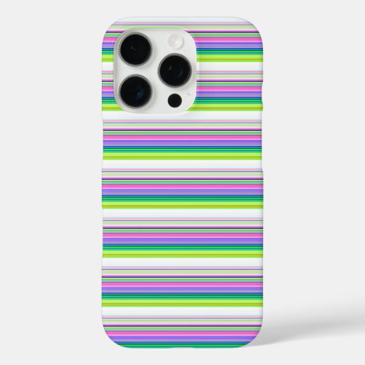 Heiße farbenfrohe Neonstreifen Case-Mate iPhone Hülle (Rückseite)