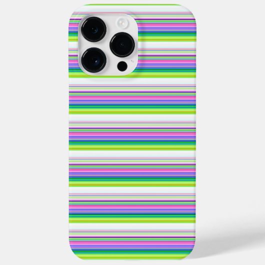 Heiße farbenfrohe Neonstreifen Case-Mate iPhone Hülle (Rückseite)