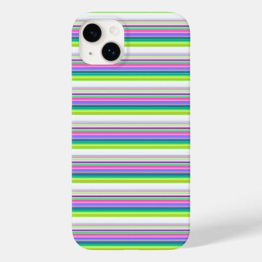 Heiße farbenfrohe Neonstreifen Case-Mate iPhone Hülle (Rückseite)