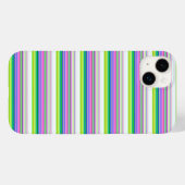 Heiße farbenfrohe Neonstreifen Case-Mate iPhone Hülle (Rückseite (Horizontal))