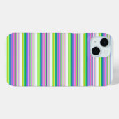 Heiße farbenfrohe Neonstreifen Case-Mate iPhone Hülle (Rückseite (Horizontal))