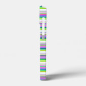 Heiße farbenfrohe Neonstreifen Case-Mate iPhone Hülle (Rückseite / Links)