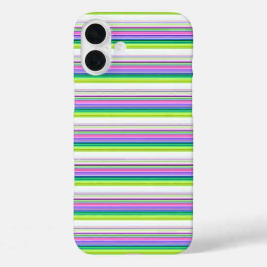 Heiße farbenfrohe Neonstreifen Case-Mate iPhone Hülle (Rückseite)