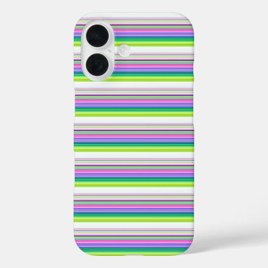 Heiße farbenfrohe Neonstreifen Case-Mate iPhone Hülle (Rückseite)