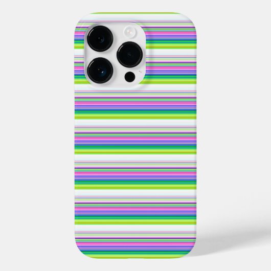Heiße farbenfrohe Neonstreifen Case-Mate iPhone Hülle (Rückseite)