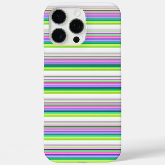 Heiße farbenfrohe Neonstreifen Case-Mate iPhone Hülle (Rückseite)