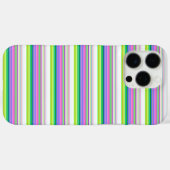 Heiße farbenfrohe Neonstreifen Case-Mate iPhone Hülle (Rückseite (Horizontal))