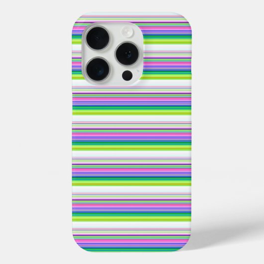 Heiße farbenfrohe Neonstreifen Case-Mate iPhone Hülle (Rückseite)