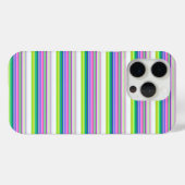 Heiße farbenfrohe Neonstreifen Case-Mate iPhone Hülle (Rückseite (Horizontal))