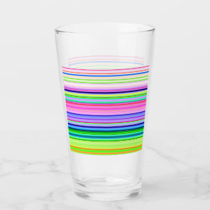 Heiße farbenfrohe Neonstreifen Glas