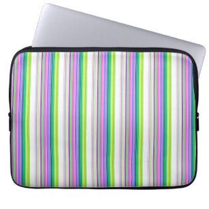 Heiße farbenfrohe Neonstreifen Laptopschutzhülle