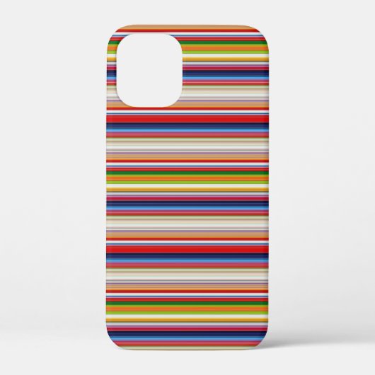 Heiße farbenfrohe Streifen Case-Mate iPhone Hülle (Rückseite)