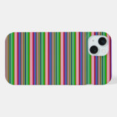 Heiße farbenfrohe Streifen iPhone Hülle (Rückseite (Horizontal))