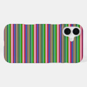 Heiße farbenfrohe Streifen iPhone Hülle (Rückseite (Horizontal))