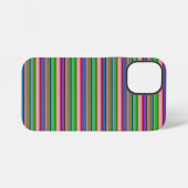 Heiße farbenfrohe Streifen iPhone Hülle (Rückseite (Horizontal))