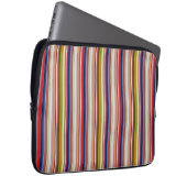 Heiße farbenfrohe Streifen Laptopschutzhülle (Vorne Rechts)