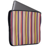 Heiße farbenfrohe Streifen Laptopschutzhülle (Vorne Rechts)