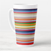 Heiße farbenfrohe Streifen Milchtasse (Linke Ecke)