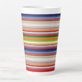 Heiße farbenfrohe Streifen Milchtasse (Vorderseite)
