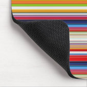 Heiße farbenfrohe Streifen Mousepad (Ecke)