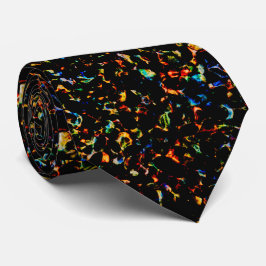 Heiße Felsen Mikroprint Moderne abstrakte Lava-Tex Krawatte