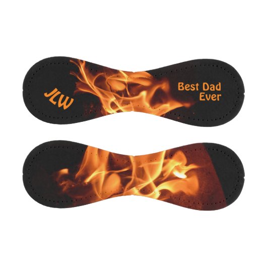 Heiße Flammen mit Initialen Baseball (Paneele)