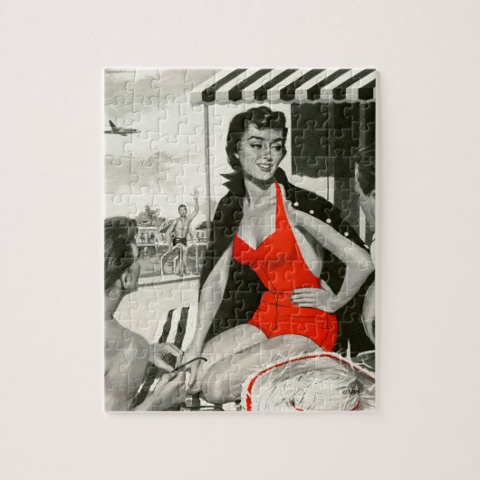 Heiße Frau Puzzle (Vertikal)