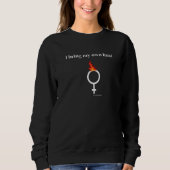 Heiße Frau Sweatshirt (Vorderseite)