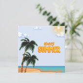 "Heiße Fun in der Sommerzeit!" Feiertagskarte (Stehend Vorderseite)