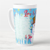 Heiße Getränke am Schneetag Milchtasse (Linke Ecke)