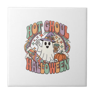 Heiße Ghoul Halloween Geist Hexenhut Skateboard Fliese