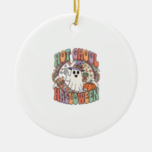 Heiße Ghoul Halloween Geist Hexenhut Skateboard Keramik Ornament