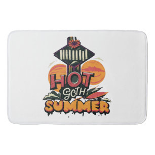 Heiße Goth-Sommer-Chic Badematte
